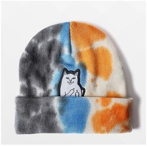 Rip and Dip Tie Dye Beanie (Blue/Orange) brand new in plastic bag
